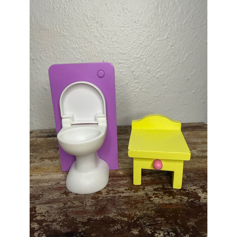 KidKraft Dollhouse Replacement Toilet and Nightstand Toys